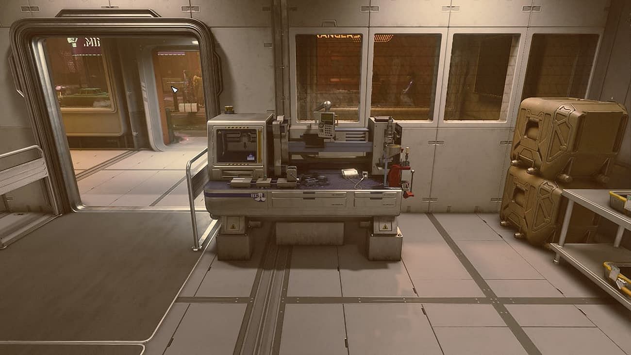 Weapons can be modded to do EM damage at a Weapon's workbench (Image via Bethesda)